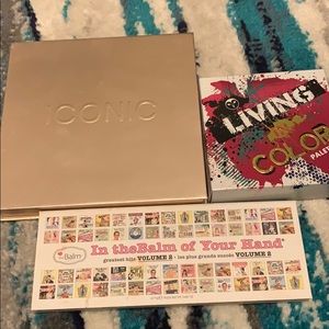 3 eye shadow pallets